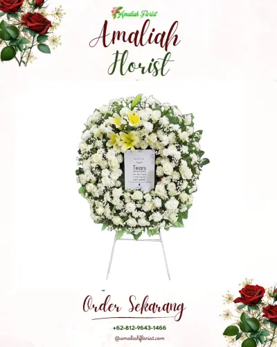 Krans Bunga Duka Cita di Ketang Baru